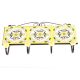 Yellow And White Tiny Flower Tiles Hooks